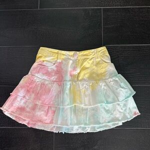 LoveShackFancy tie dye skirt